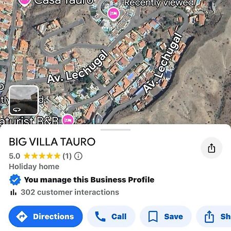 Big Villa Tauro With Private Heated Saltwater Pool & Jacuzzi & Bbq & Game Room & Arcade Games Mogán Exterior photo